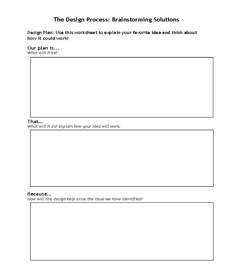 Brainstorming student page